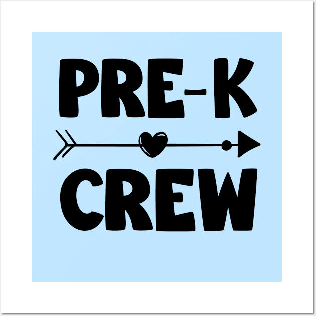 Pre-k Crew Wall Art by Teesamd